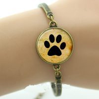 Bangle Armband Bronze Dog Paw