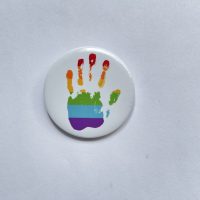 Button Rainbow Hand