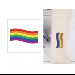 Body Tattoo Rainbow Flag