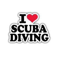 Auto Sticker I Love Scuba Diving