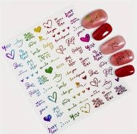 nagelstickers love