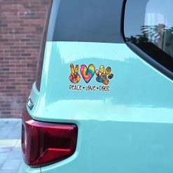 Peace  Love  Dogs Autosticker
