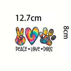 Peace  Love  Dogs Autosticker