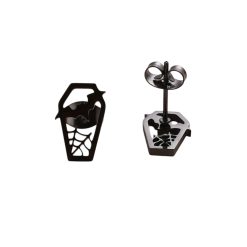 Oorbellen Scary Coffin Black