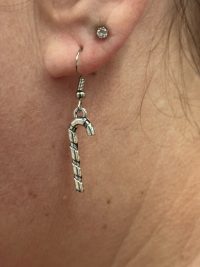 Oorbellen Christmas Cane